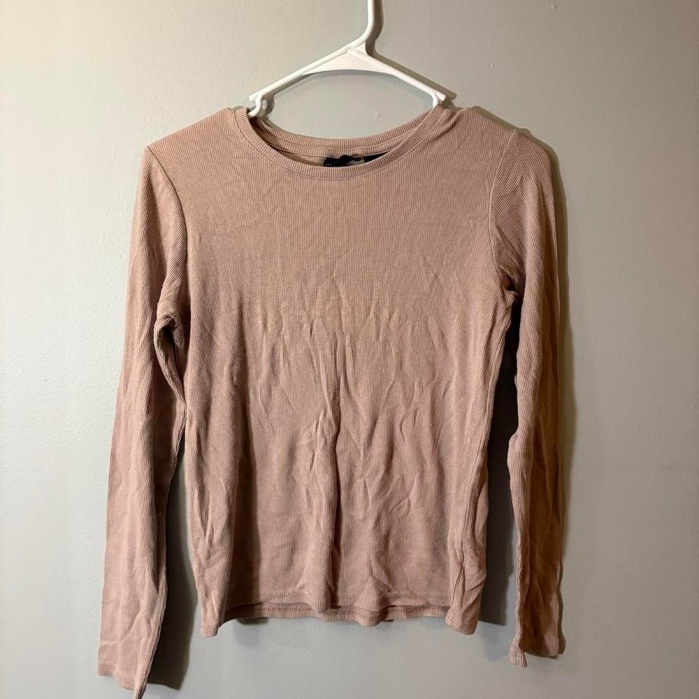 rachel zoe beige long sleeve